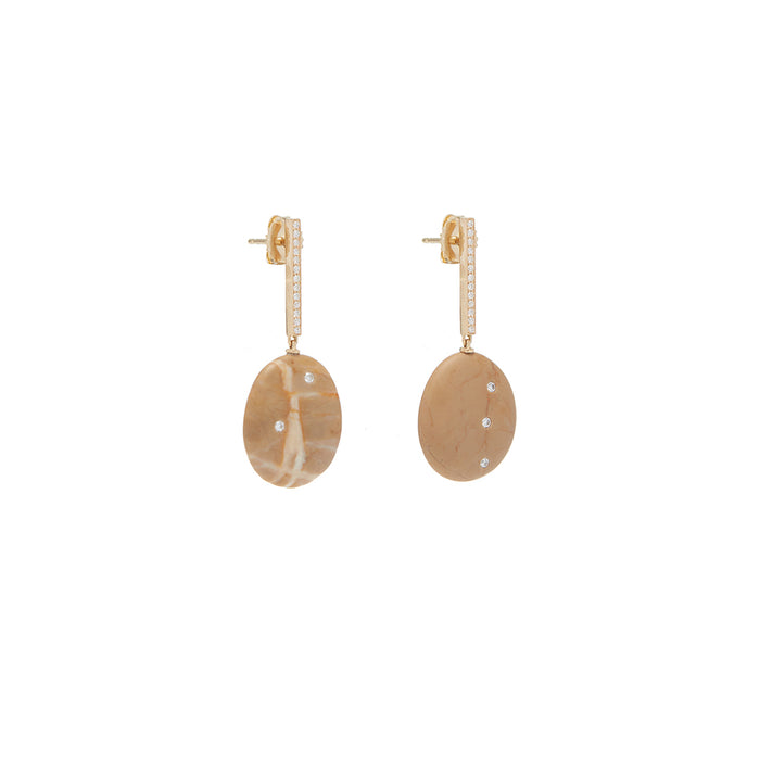 Signature Earrings - Tan